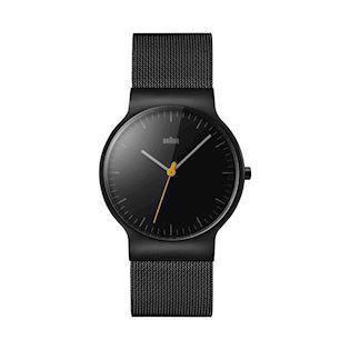 Classic slim rustfrit stål quartz Herre ur fra Braun, BN0211BKMHG