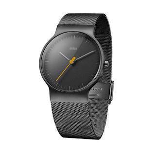 Classic slim rustfrit stål quartz Herre ur fra Braun, BNC0211TIMHG