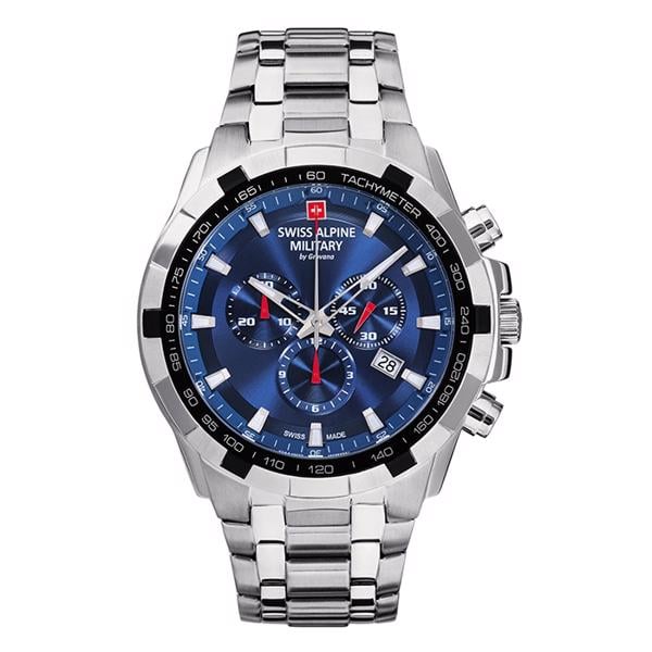 Star Fighter Sølv / Rustfrit stål RHQ 5030.D Herre ur fra Swiss Alpine Military, 7043.9135