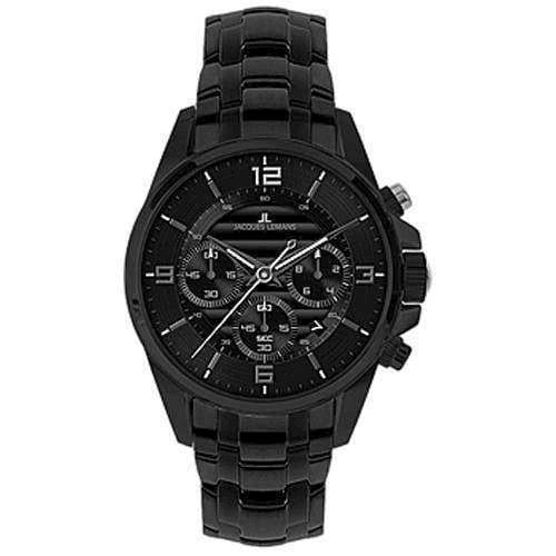 Jacques Lemans Liverpool 44 mm helt sort herreur