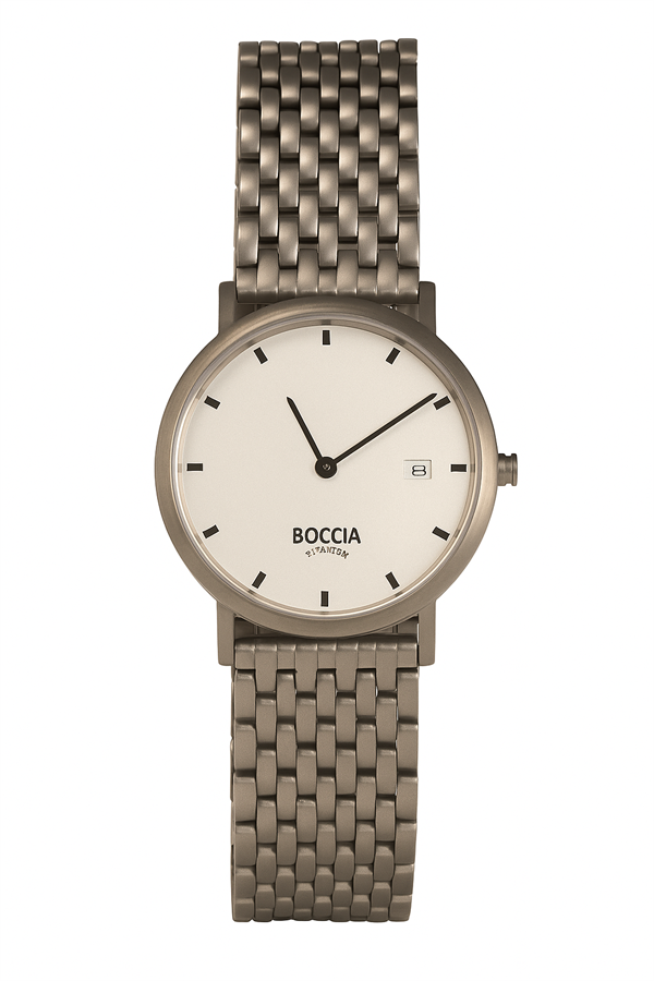 Titanium Quartz Dame ur fra Boccia, 878-21
