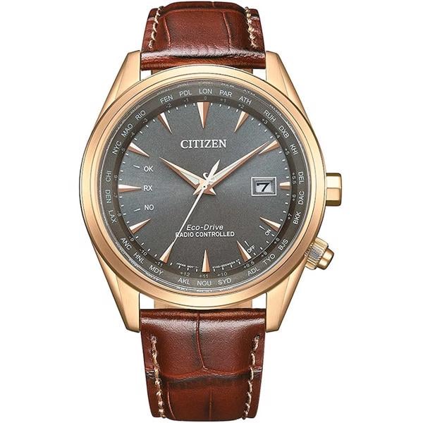 Citizen Titanium Radio Controlled Forgyldt stål ECO Drive Quartz Herre ur, model CB0273-11