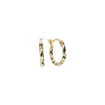 Creol diamantskåret forgyldt sterling sølv