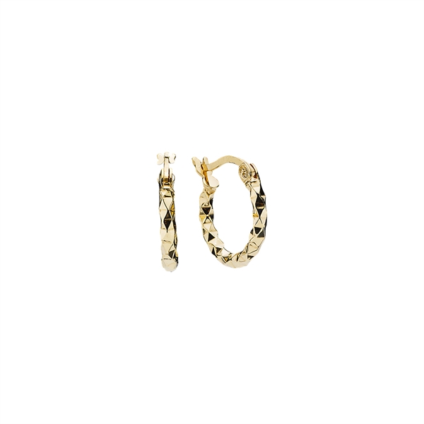 Creol diamantskåret forgyldt sterling sølv