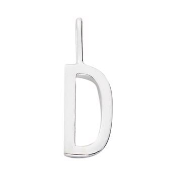 D - Smukke Arne Jacobsen bogstav vedhæng i sølv, 10 mm