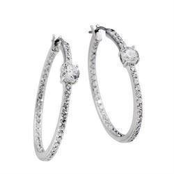 Image of Diamonfire sterling sølv øreringe med zirkonia