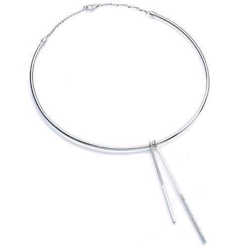 Image of East Copenhagen Jewellery Sapa sterling sølv halskæde med blank overflade, model N109_WHCZ_SL
