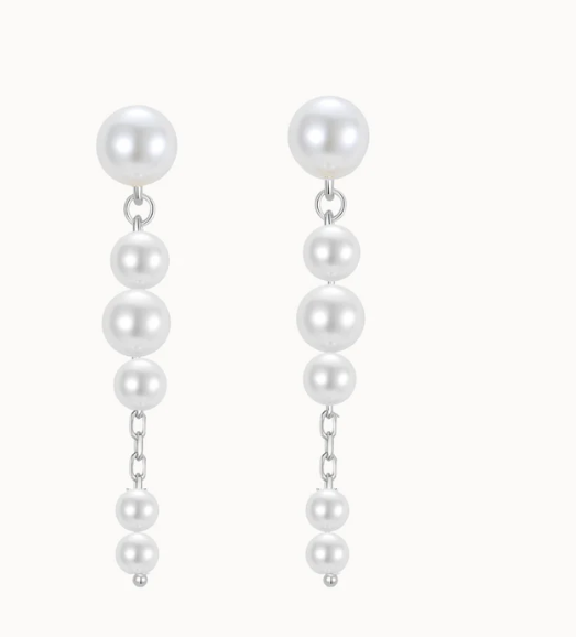 Evania  - Lange perle øreringe, NAVA Cph