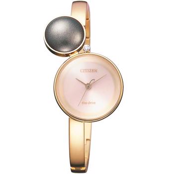 Citizen Ecodrive  Forgyldt stål Eco drive  dame ur, model EW5493-51W