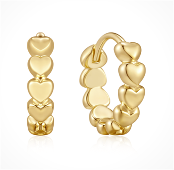 Sølvforgyldt creoler, fra Støvring Design