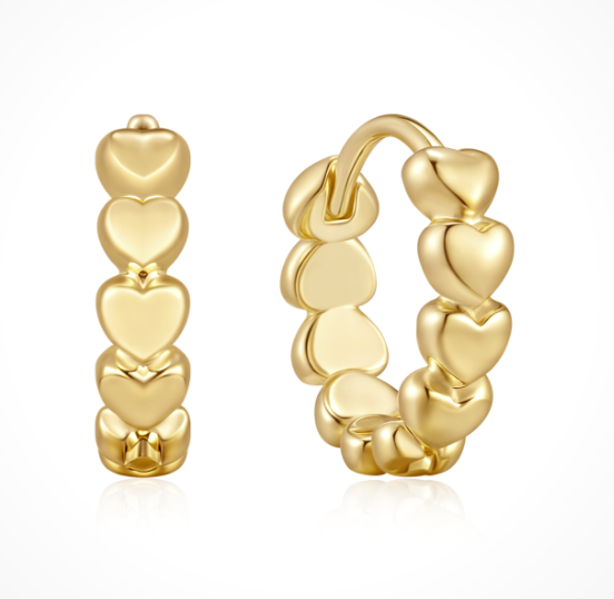 Sølvforgyldt creoler, fra Støvring Design