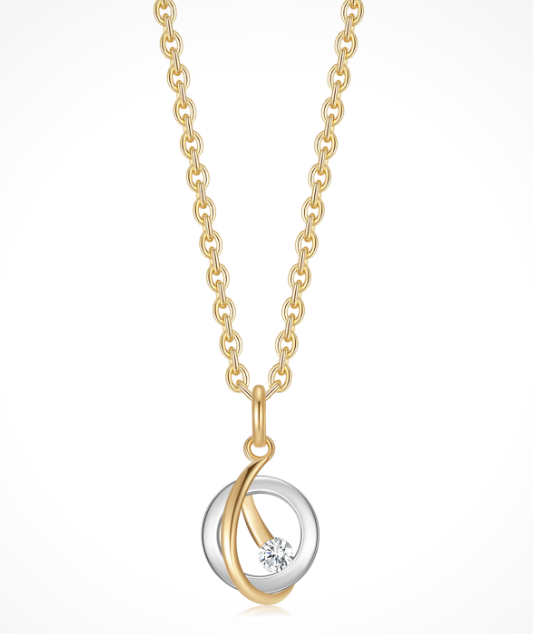 Sølvforgyldt halskæde, fra Støvring Design