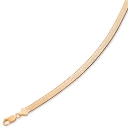 Forgyldt slangearmbånd 5,4 mm bred og 21 cm lang fra Støvring design fra Støvring Design