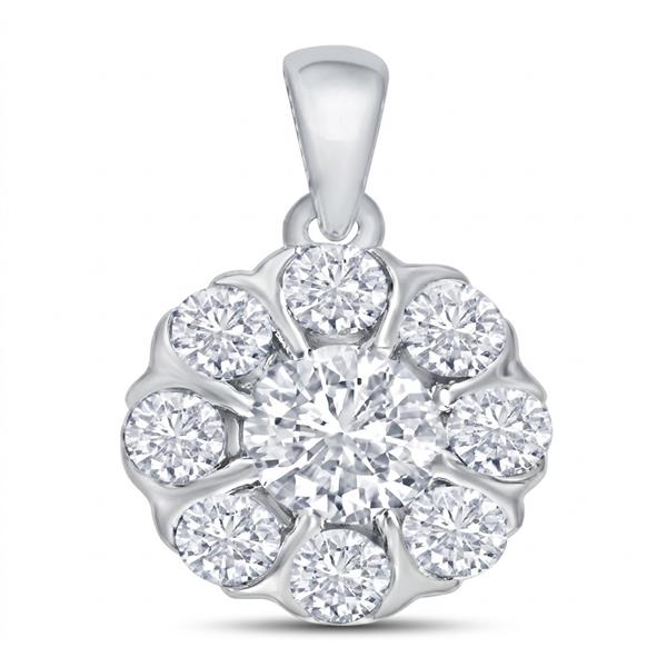 14 kt hvidguld Florea vedhæng med i alt 0,245 ct Diamant GH/VS-SI