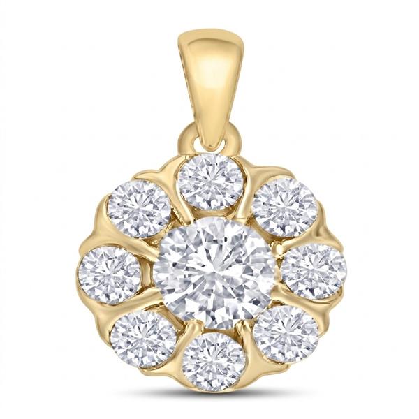 14 kt guld Florea vedhæng med i alt 0,245 ct Diamant GH/VS-SI