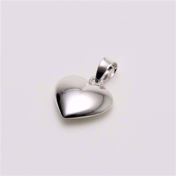 NOA Kids Jewellery sølv hjertevedhæng til børn