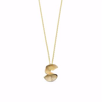 Guld & Sølv Design Sophia forgyldt sølv vedhæng spiralmotiv 20 mm