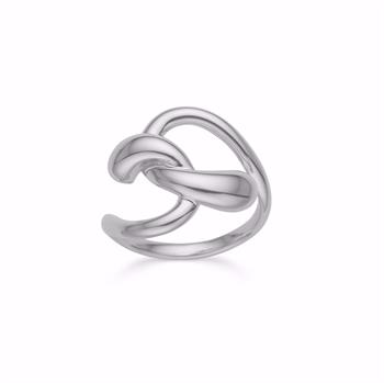Guld & Sølv Design sølvring i 925 sterling sølv med flettet design