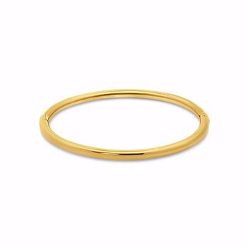 CO88 CO88 Collection oval armring i guldfarvet stål