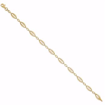 Guld & Sølv Design 8 karat guldarmbånd 18,5 cm med led