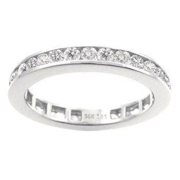 Houmann Alliance 14 karat hvidgulds ring med 32 diamanter