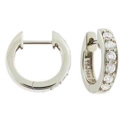 Image of Houmann 14 karat hvidguld ørering blank, model E041078