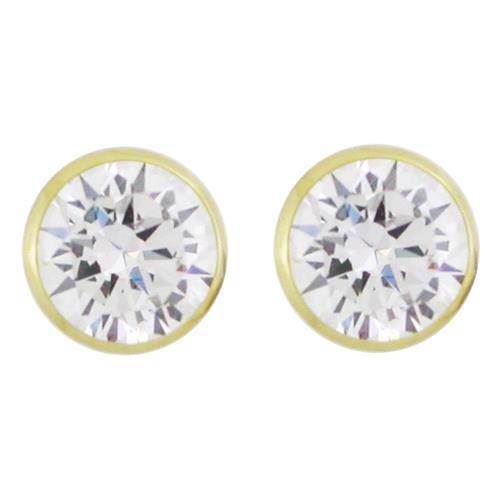 Image of Houmann 14 karat guld ørestikker blank, model K040012