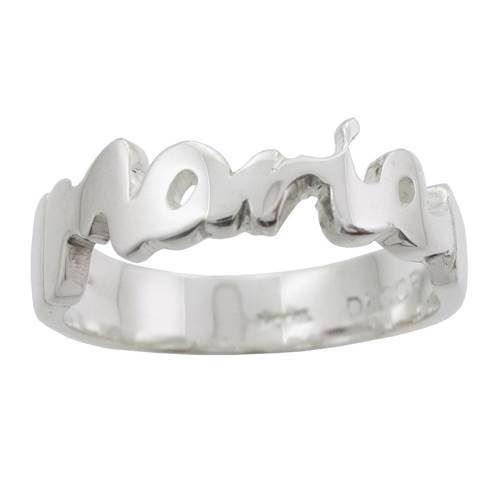 Image of Houmann Navnering 14 karat hvidguld Fingerring tre varianter, model L010005