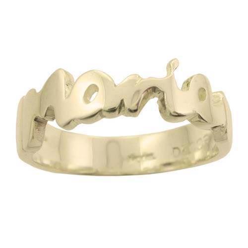 Image of Houmann Navnering 14 karat guld Fingerring tre varianter, model L010006