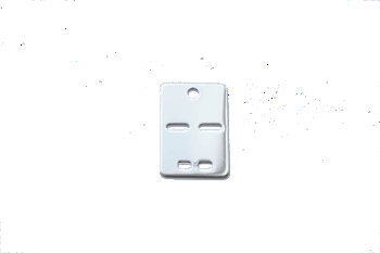 Vedhæng ID-plade 22x15 mm sterling sølv