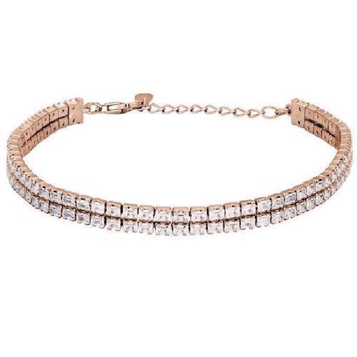 Image of Joanli Nor Adina rosaforgyldt sterling sølv Armbånd med blank overflade