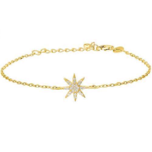 Image of Joanli Nor Ally forgyldt sterling sølv Armbånd med blank overflade