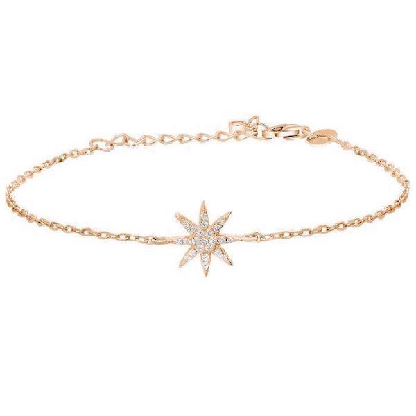 Image of Joanli Nor Ally rosaforgyldt sterling sølv Armbånd med blank overflade