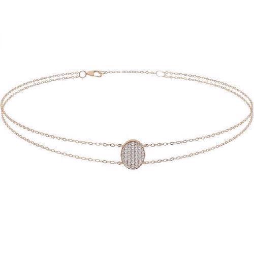 Image of Joanli Nor Aya rosaforgyldt sterling sølv Armbånd med blank overflade
