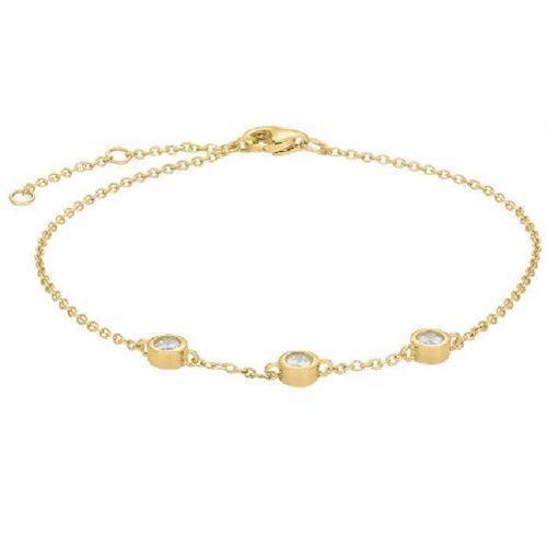 Image of Joanli Nor Amy forgyldt sterling sølv Armbånd med blank overflade