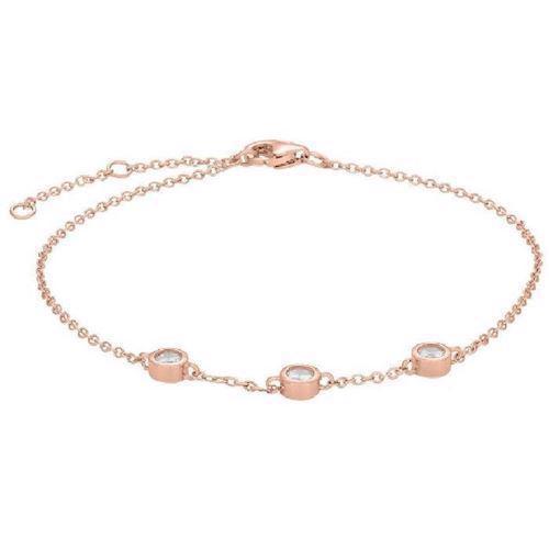 Image of Joanli Nor Amy rosaforgyldt sterling sølv Armbånd med blank overflade