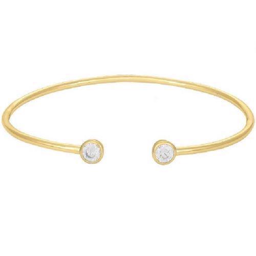 Image of Joanli Nor Amy forgyldt sterling sølv Armring med blank overflade