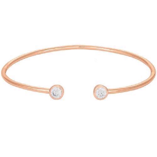 Image of Joanli Nor Amy rosaforgyldt sterling sølv Armring med blank overflade