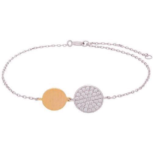 Image of Joanli Nor Bella forgyldt sterling sølv Armbånd med blank overflade