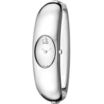 Calvin Klien Oval Stål Batteridrevet quartz dame ur, model K1Y23120