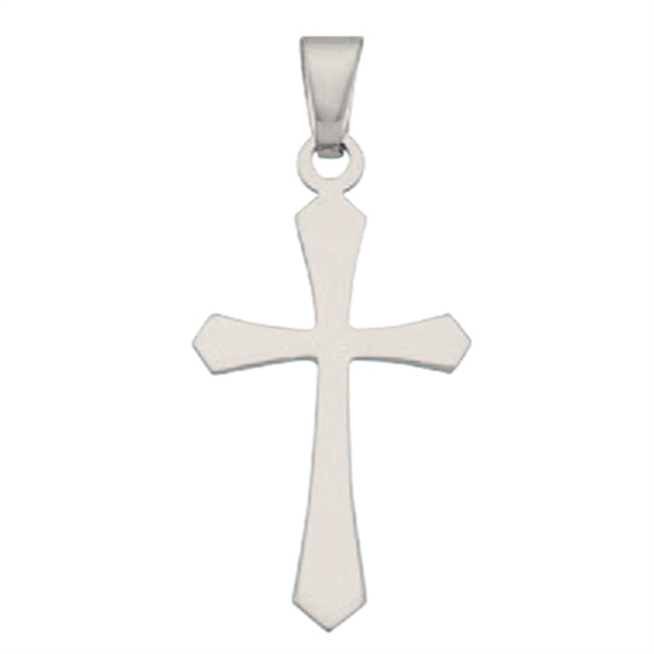 Kors fra BNH i blank sterling sølv, Mellem - 17 x 26 mm