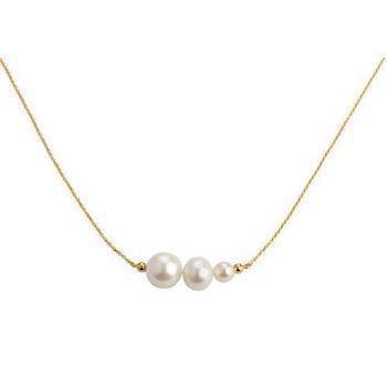 Lieblings Pearls 925 sterling sølv Halskæde forgyldt, model Pearls-N2-FG