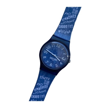 Moschino blåt ur til Tweens med sjovt penalhus