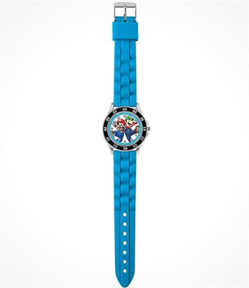 Super Mario ur fra Disney med blå silikone rem
