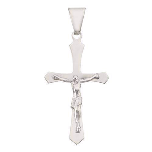Kors med Jesus, sølv, Lille - 13 x 20 mm