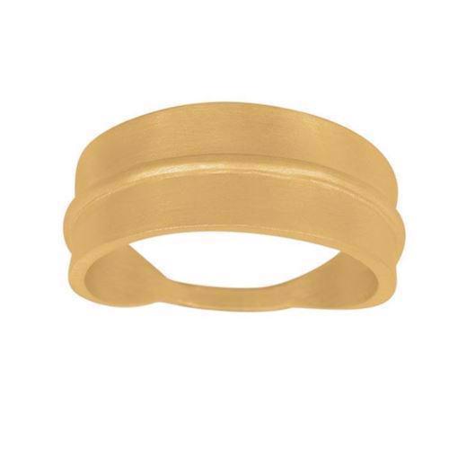 Image of Nordahl Folium 925 Sterling sølv Fingerring med forgyldt overflade, model 125304-3