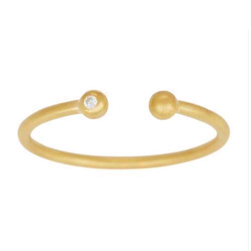 Image of Nordahl LIGHT 925 sterling sølv fingerring med forgyldt overflade, model 129002-3