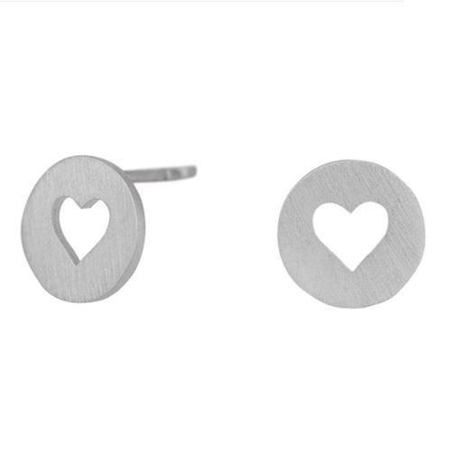 Image of Nordahl VALENTINE 925 sterling sølv øreringe med blank overflade, model 325624