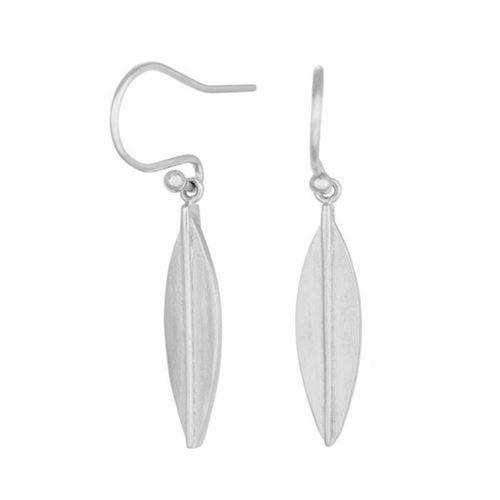 Image of Nordahl Folium 925 Sterling sølv Øreringe med matteret overflade, model 325634