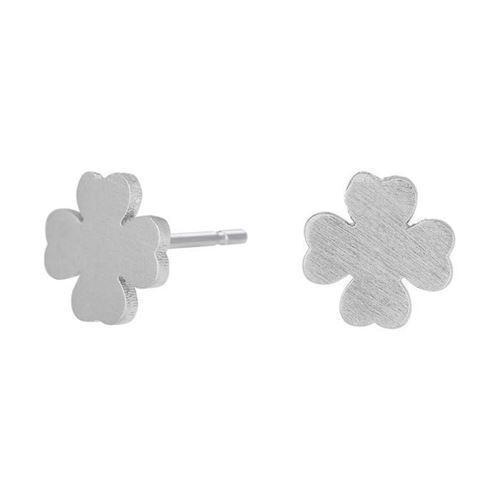 Image of Nordahl Lucky sterling sølv Ørestikker med mat sandblæst overflade, model 325635